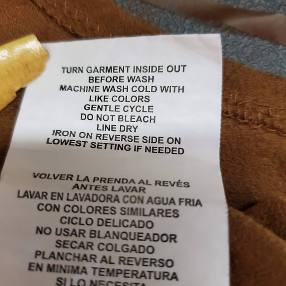 HInt of MInt Faux Suede Fringed Open Jacket L - Picture 6 of 6